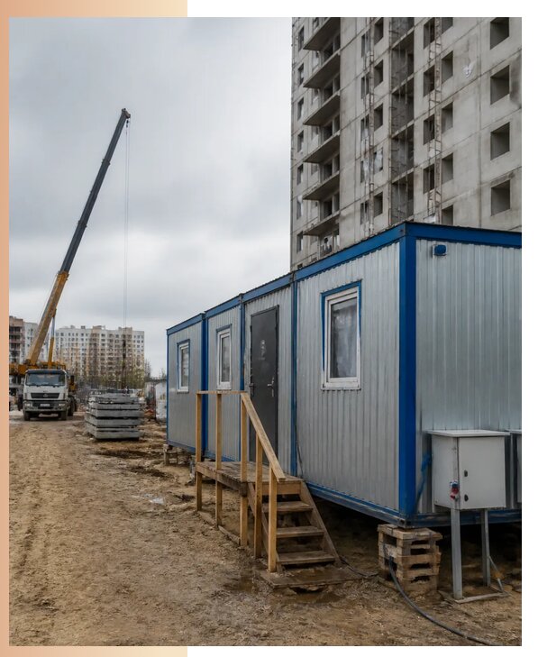 Аренда строительных вагончиков для рабочих в Реже